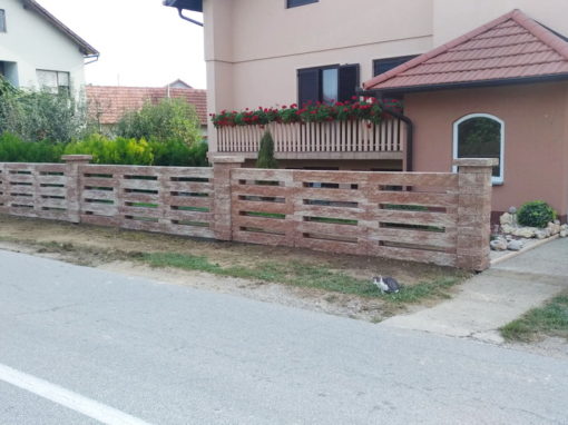 Postavljanje montažne betonske ograde – Vularija